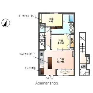 AMFORET(アーム・フォーレ)I【2階】の間取り