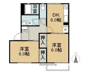 フレグランスモア綱島N棟【1階】の間取り