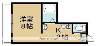 サンメモリアルハイツ【2階】の間取り