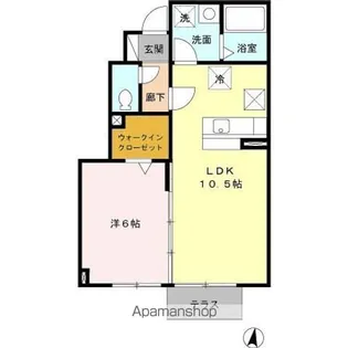 グランモア泉野 Ⅲ【1階】の間取り