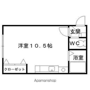 リバティとん田【4階】の間取り