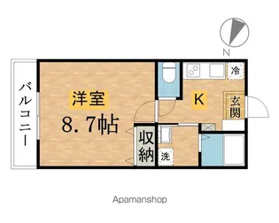 千人町NOSSA【202号室】の間取り