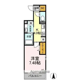 ALLUGE岐阜(アリュージュ)【3階】の間取り