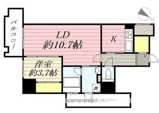 THE CROSS−MENT(ザ クロスメント)【5階】の間取り