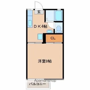 月見ヶ丘サンハイツ【2階】の間取り