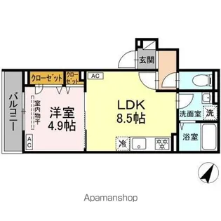 セレスティア柴又VII【3階】の間取り