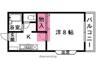 ファミール緑花苑F棟【2階】の間取り