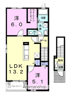 リジエール・フォレⅠ【2階】の間取り
