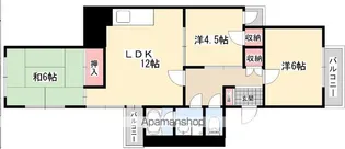 ハイツリバーサイド【4階】の間取り