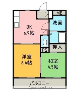 パークヒル新知【202号室】の間取り