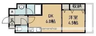 アスコット花京院【3階】の間取り