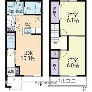 CHATEAU BON HEUR V【2階】の間取り