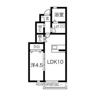 KING OF AP(キングオブエーピー)【1階】の間取り