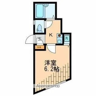 ヘリオス378浜田山【102号室号室】の間取り