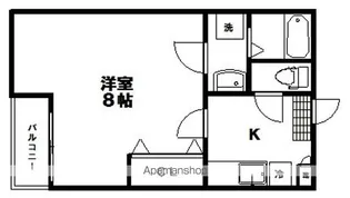 ルシェ・ド・クレミュ【101号室】の間取り