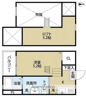 1Kの間取り画像