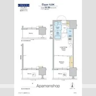 プラウドフラット錦糸町ウエスト【13階】の間取り