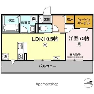 アンリ.D【3階】の間取り
