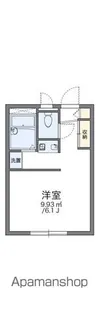 レオパレスラ・ポール【104号室】の間取り