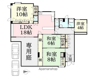 メゾン大岡【101号室】の間取り