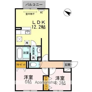 Casa Felice A棟【1階】の間取り