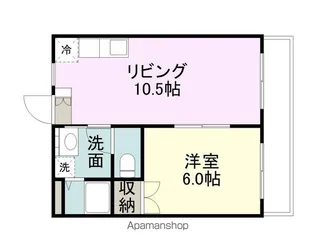 ヤマヨシマンション【103号室】の間取り