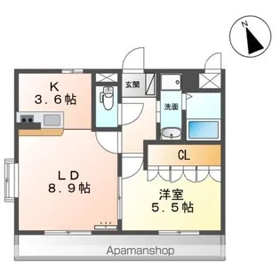 エメラルドA【2階】の間取り