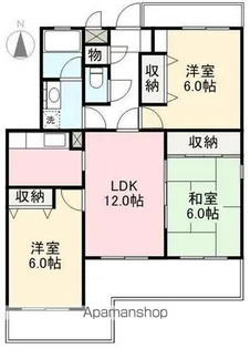 マイレーミアサミⅠ【3階】の間取り