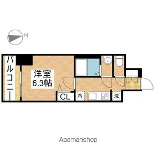 プレサンス新栄ユリシス【5階】の間取り