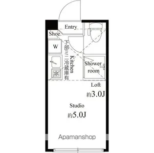 ハーモニーテラス若松町【1階】の間取り