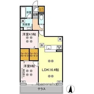 ローテ ベルク【1階】の間取り