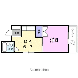 グリーンハイツ【3階】の間取り