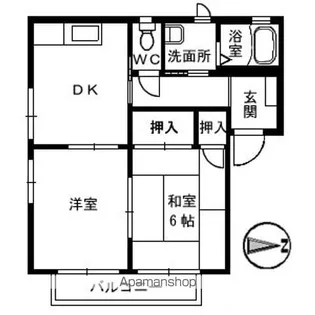 フォーレス横水【1階】の間取り