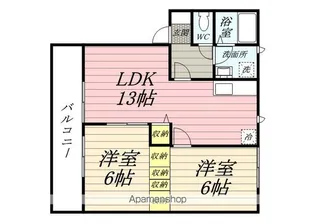 メゾン タチバナD【2階】の間取り