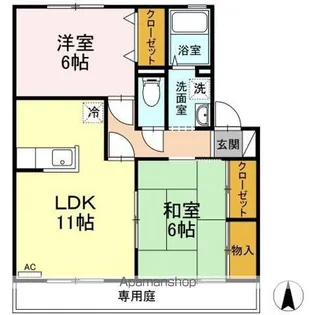 エントピアコートM【1階】の間取り