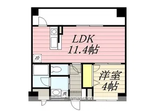 Aden箱崎駅前【12階】の間取り