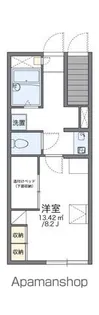 レオパレスセジュール【105号室】の間取り