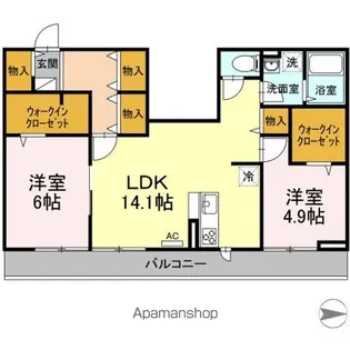 MOCHA【2階】の間取り