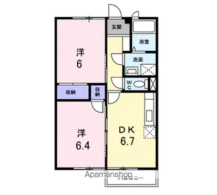 アビタシオン【2階】の間取り