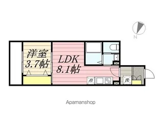 ルミエールA棟【2階】の間取り