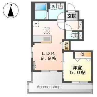 カサ デ クラシオン【1階】の間取り