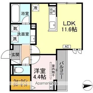 ルヴィータ高道【3階】の間取り
