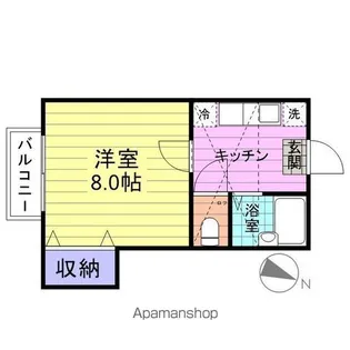 シルクハイツ向陽【201号室】の間取り
