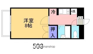 スカイタウンコーストⅢ【503号室】の間取り