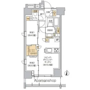 リビオメゾン東池袋【7階】の間取り