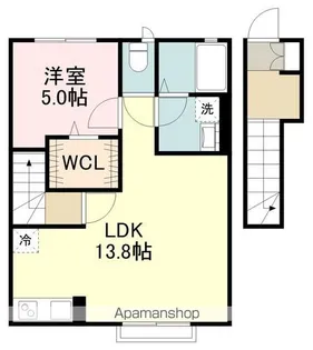 スカイ上杉【2階】の間取り