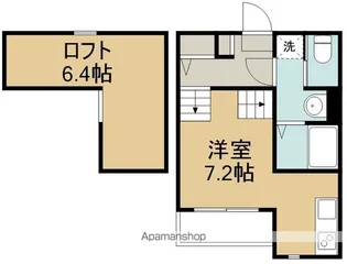 ZEN GARDEN APARTMENT − SAKAE【2階】の間取り