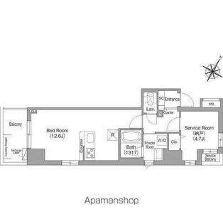 コンフォリア・リヴ関内【2階】の間取り
