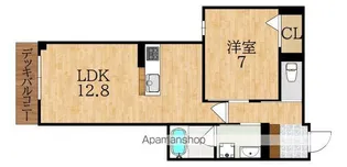 ジェイエイチエスプレミア学園前【1階】の間取り
