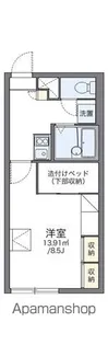 レオパレスサンライズ苗穂【207号室】の間取り